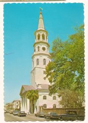 St Michaels Church Charleston South Carolina Postcard