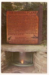 The Eternal Flame At Mountainside Theater Cherokee north Carolina Postcard