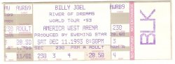 Billy Joel December 11th 1993 Full Ticket River Of Dreams World Tour
