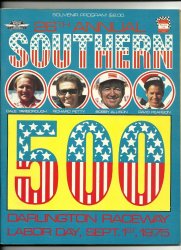 1975 Southern 500 Nascar Race Program Bobby Allison