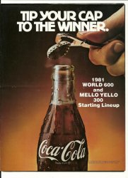 1981 World 600 Starting Lineup