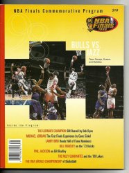 1998 NBA Finals Program Bulls Jazz