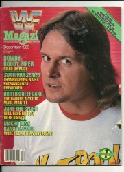 wwe wwf magazine December 1989 Rowdy Pipper