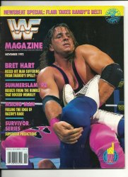 wwe wwf magazine November 1992 Brett Hitman Hart
