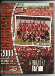 2000 NCAA Football Program Baylor @ Nebraska Oct 21st