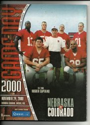 2000 NCAA Football Program Colorado @ Nebraska Nov 24th