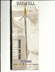 1999 Bay Hill Invitational PGA Golf Pairings Guide