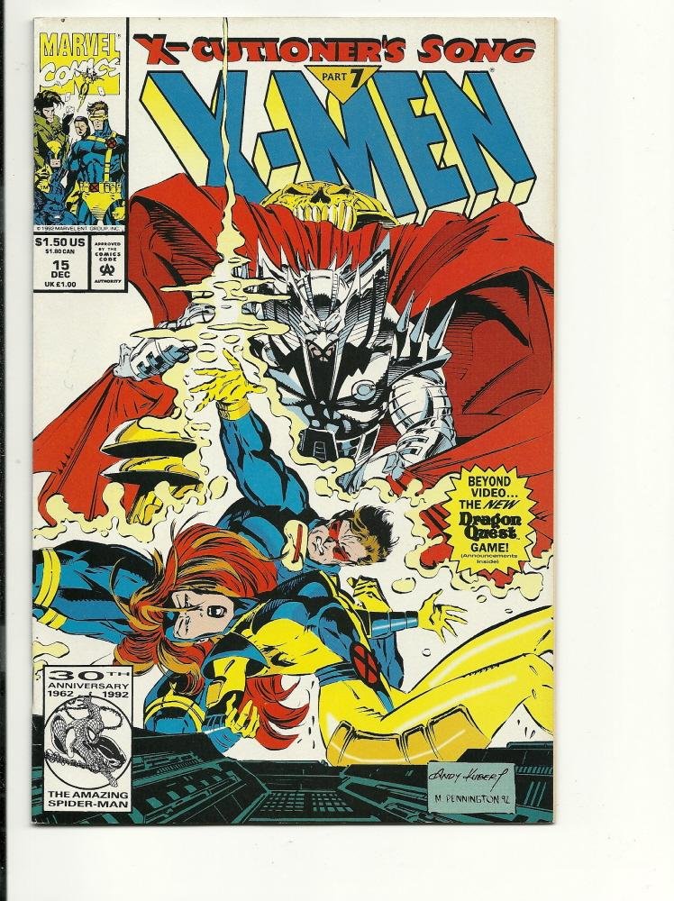 Marvel Comics X Men #15 Dec 1992