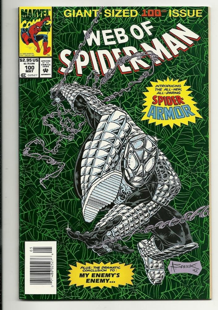 Image 0 of Marvel Comics Web Of Spiderman #100 May 1993 Foil Cover