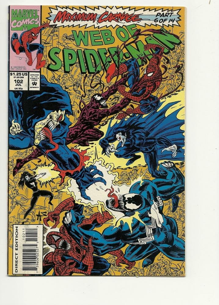 Image 0 of Marvel Comics Web Of Spiderman #102 July 1993