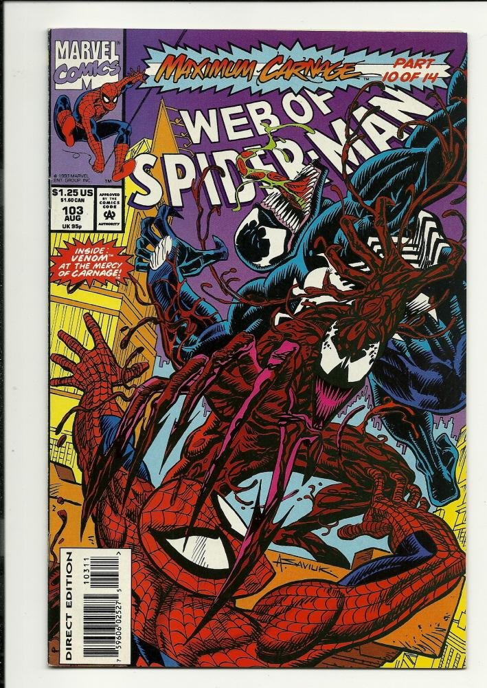 Image 0 of Marvel Comics Web Of Spiderman #103 Aug 1993