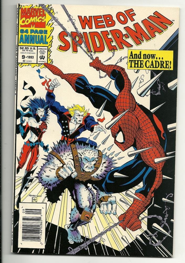 Marvel Comics Web Of Spiderman Annual #9 1993