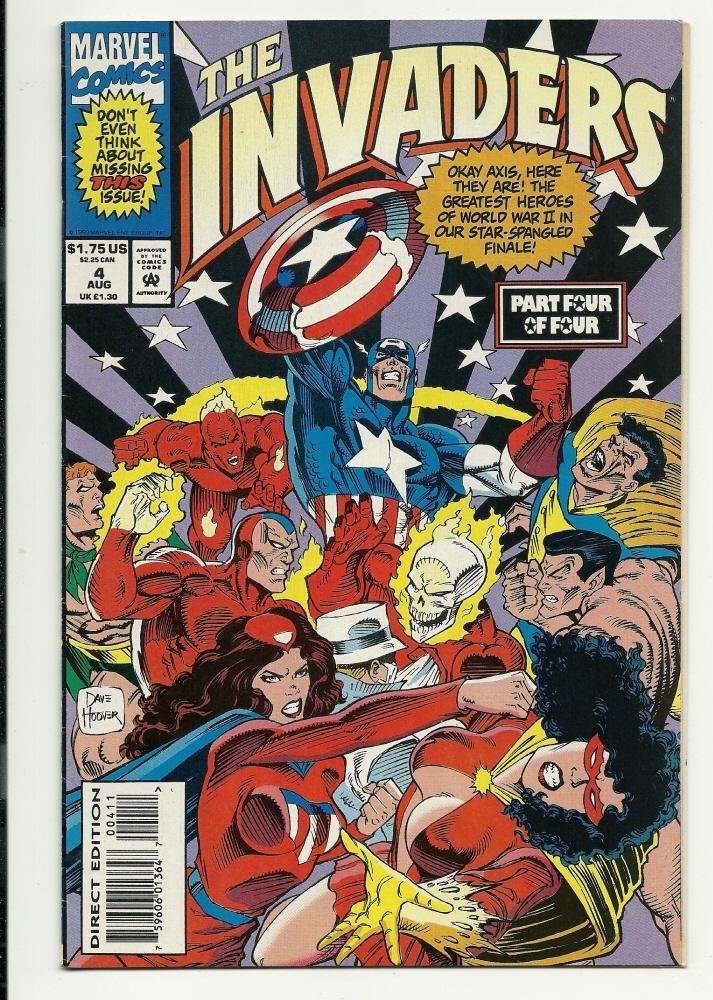 Marvel Comics The invaders #4 Aug 1993