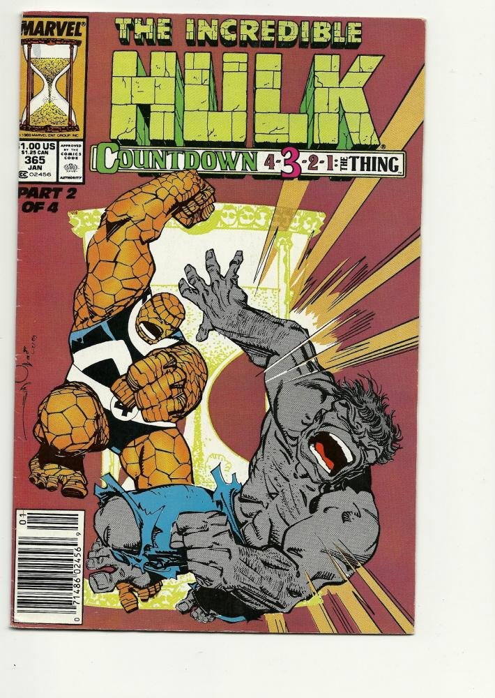 Marvel Comics The Incredible hulk #365 June 1989