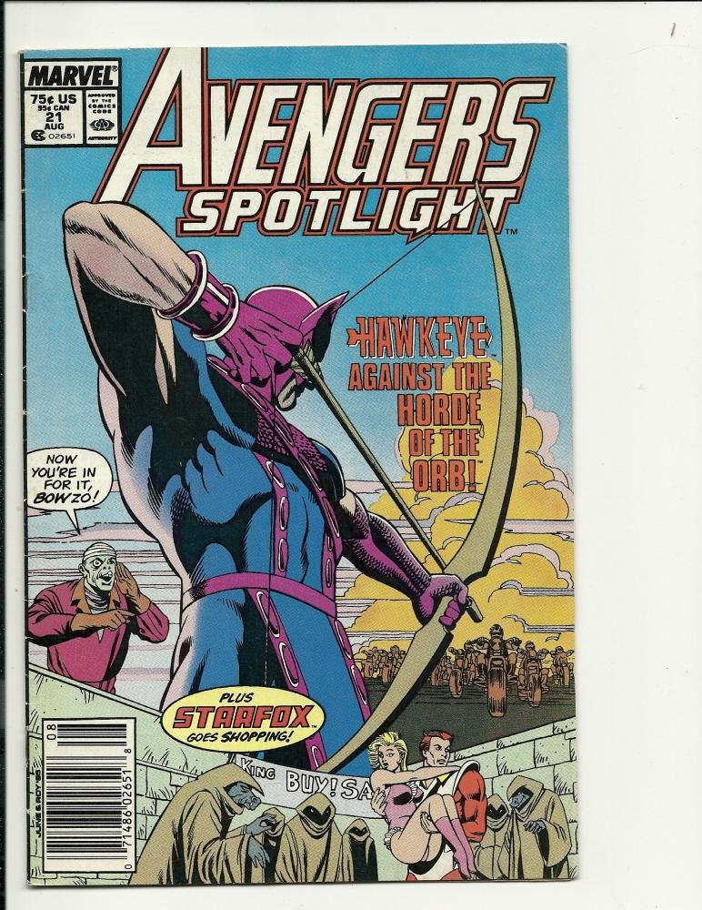 Marvel Comics Avengers Spotlight #21 Aug 1989
