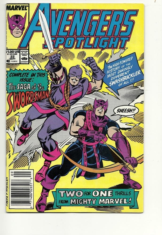 Marvel Comics Avengers Spotlight #22 sept 1989