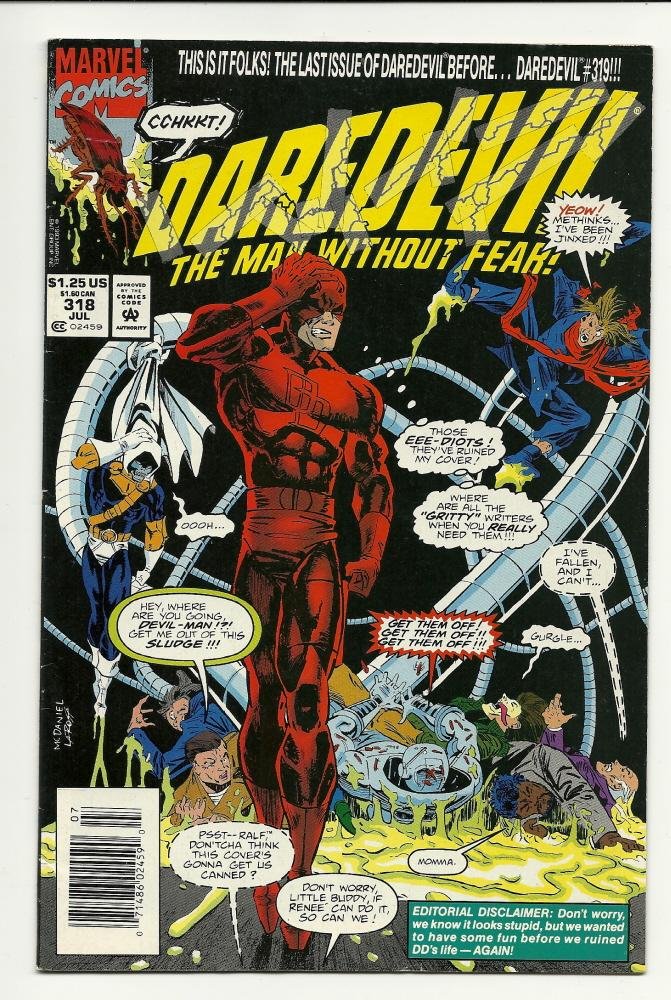 Image 0 of Marvel Comics Daredevil #318 July 1993