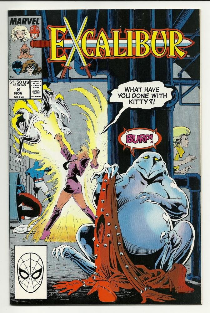 Marvel Comics Excalibur #2 Nov 1988