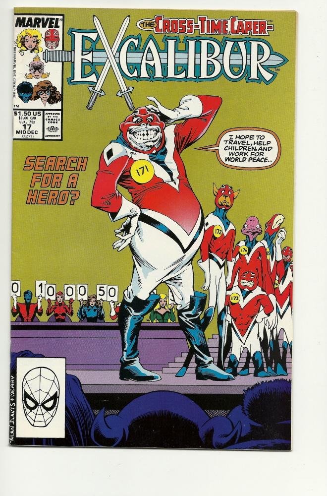 Marvel Comics Excalibur #17 Dec 1989