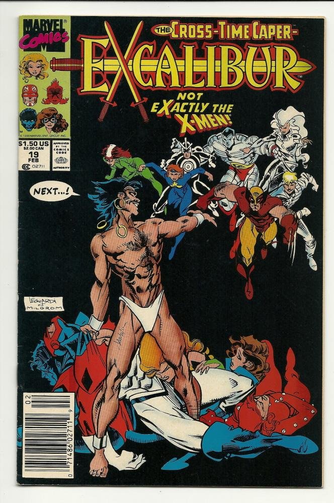 Marvel Comics Excalibur #19 Feb 1990