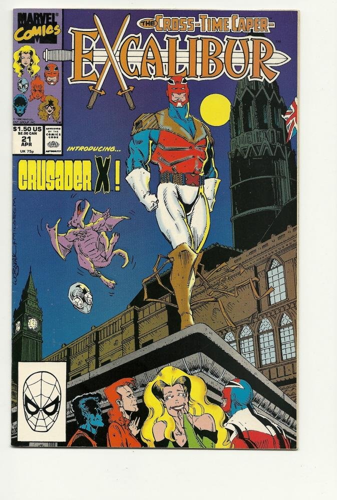 Marvel Comics Excalibur #21 Apr 1990