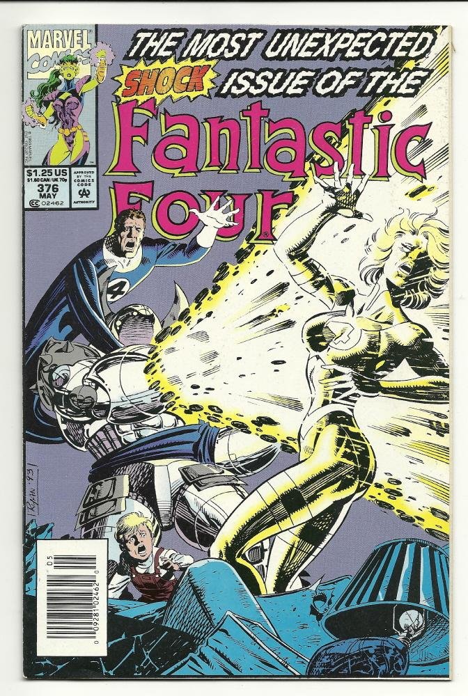 Marvel Comics Fantastic Four #376 May 1993