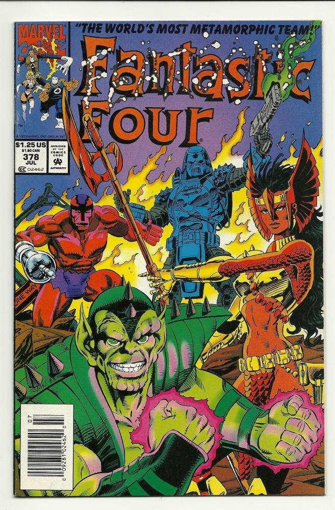 Marvel Comics Fantastic Four #378 July 1993