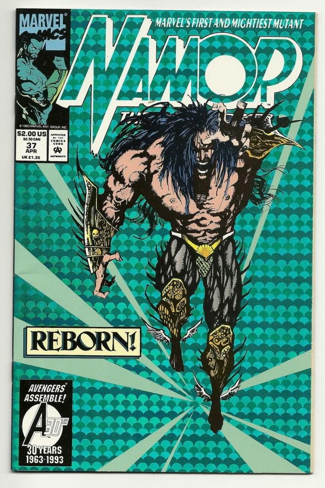 Marvel Comics Namor The Sub Mariner #37 Apr 1993 Foil Cover