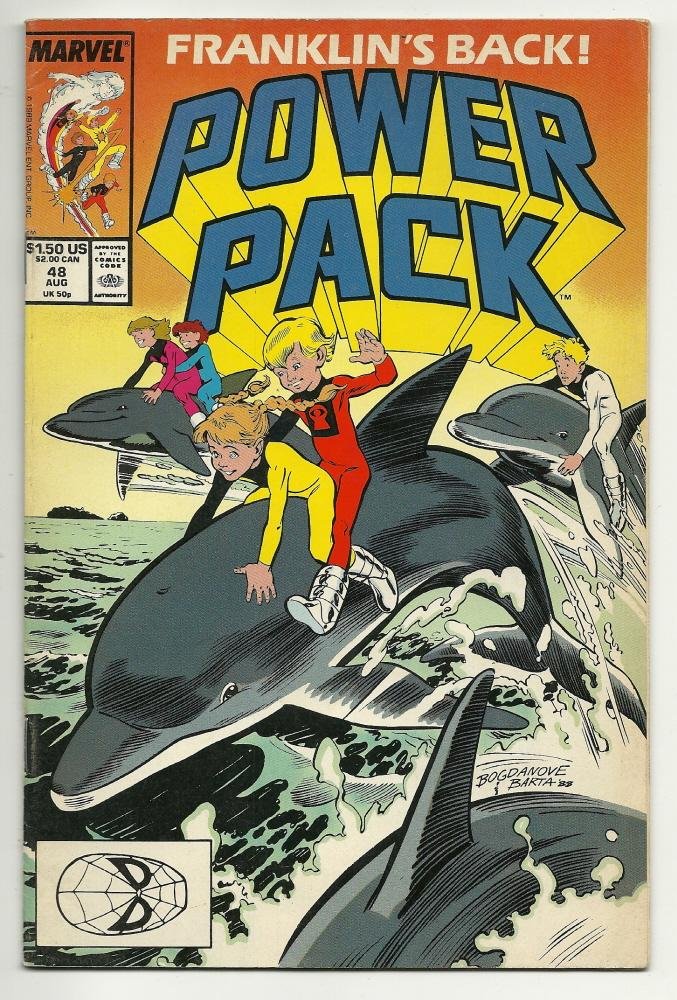 Marvel Comics Power Pack #48 Sept 1989