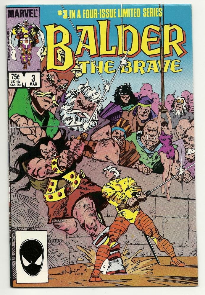 marvel comics Balder The Brave #3 March 1986