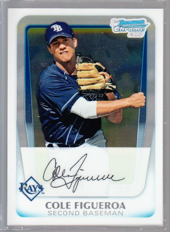 2011 BOWMAN Chrome Prospect Cole Figueroa #BCP78 Rays