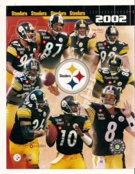 2002 Pittsburgh Steelers Composite Photo Bettis Stewart Ward 