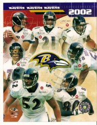2002 Baltimore Ravens 8x10 Photo Composite Lewis Ogden Boulware
