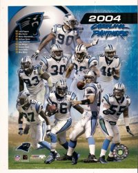 2004 Carolina Panthers 8x10 Photo Composite Smith Davis Peppers