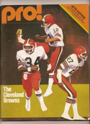 1978 NFL Gameday Program Browns @ Jets Sept 2nd