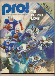 1979 NFL Gameday Program Lions @ Jets Sept 16th