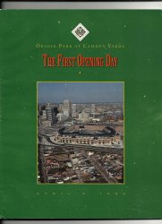 1992 First Game Program at Oriole Park at Camden Yards