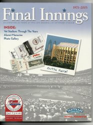 2003 Final Game Program at Veterans Stadium Philadelphia