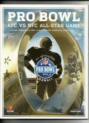 2009 NFL Pro Bowl Game Program NFC AFC