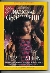 National Geographic Magazine October 1998 Population
