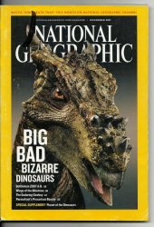 National Geographic Magazine December 2007 Dionsaurs