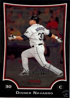 2009 Bowman Chrome #109 Dioner Navarro Rays