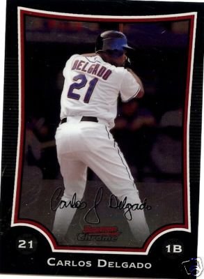 2009 Bowman Chrome #136 Carlos Delgado Mets