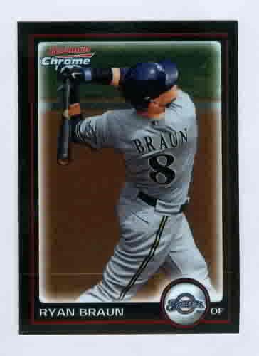 2010 Bowman Chrome #1 Ryan Braun Brewers