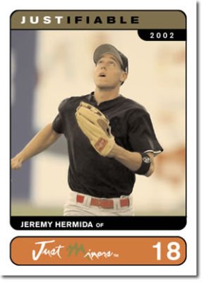 2002 Justifiable #18 Jeremy Hermida RC Just Baseball