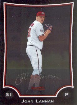 2009 Bowman Chrome #105 John Lannan Nationals