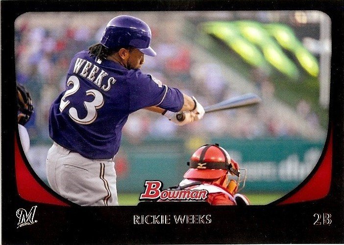 2011 Bowman #104 Rickie Weeks Brewers
