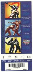 2006 Big 12 Championship Game ticket Stub Oklahoma Nebraska