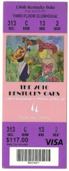 2010 Kentucky Oaks Full Ticket