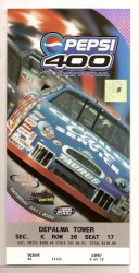 2000 Daytona pepsi 400 Ticket Stub Jeff Burton win